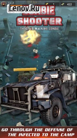 Walking zombie shooter: zombie shooting games v 1.2.6 Mod (One Shoot Kill)
