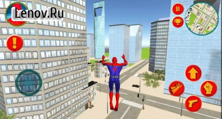 Spider Rope Hero Man Vegas Crime Simulator v 1.0 Mod (Unlimited skill points/gold coins)