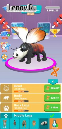 Idle Animal Evolution v 1.02 Mod (Lots of diamonds/no ads)