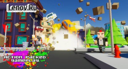 Gangster && Mafia Block City Dude Theft Pixel Car v 1.09 Mod (A lot of gold coins)