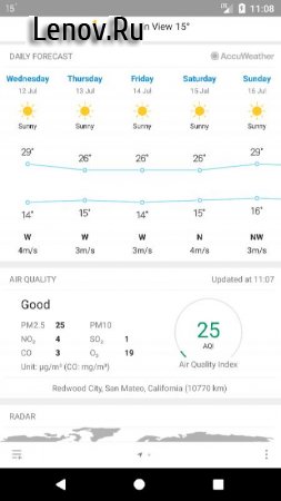 Погода М8 v 2.6.3 Mod (Ad free)