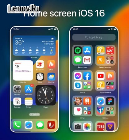 Launcher iOS16 - iLauncher v 1.7.3 Mod (Premium)