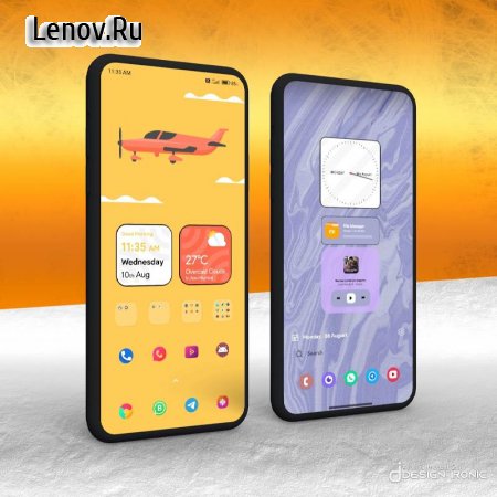 MiUI 14 KWGT - Material You v 6.1.1 Мод (полная версия)