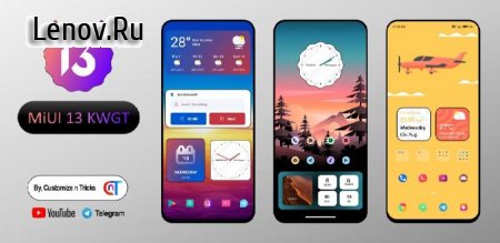 MiUI 14 KWGT - Material You v 6.1.1 Мод (полная версия)