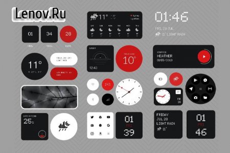 Nothing 2.0 for KWGT v 2.1 Мод (полная версия)