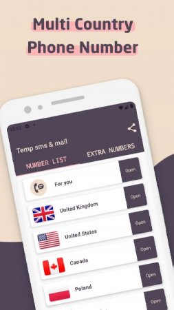 Temp sms - Receive code v 1.6 Mod (No ads)