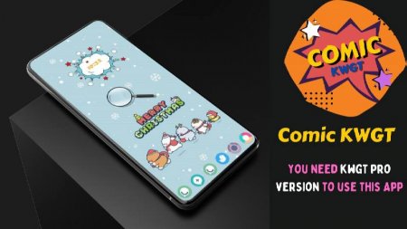 Comic KWGT - Cartoon Inspired v 1.3.0 Mod (полная версия)