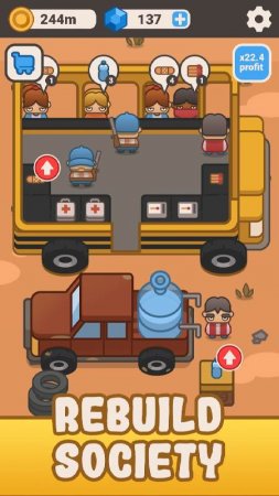 Idle Outpost: Tycoon Clicker v 1.21.25 Mod (Lots of diamonds)