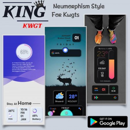 KinG KWGT v 1.3.1 Мод (полная версия)