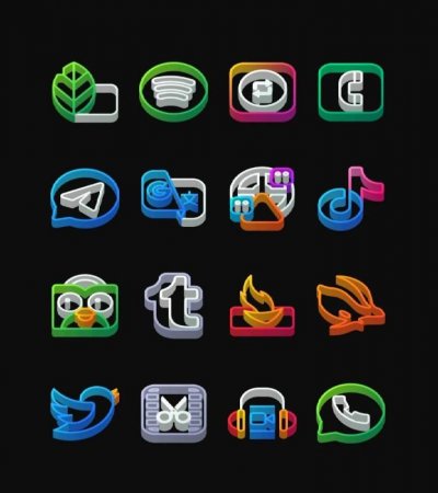 Dock Outline - 3D Icon Pack v 58 Мод (полная версия)
