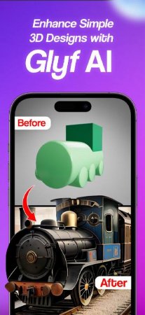 Glyf 3D Art AI Image Generator v 2.5.7 Mod (Premium)