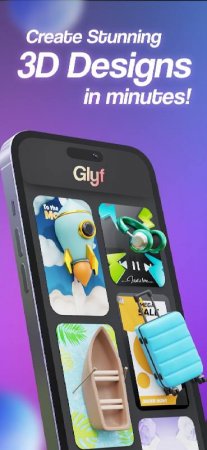 Glyf 3D Art AI Image Generator v 2.5.7 Mod (Premium)