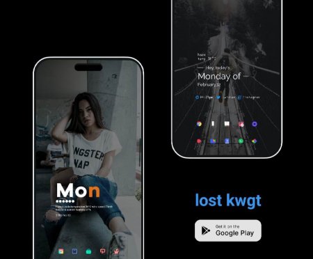 lost KWGT v 3.0.1 Мод (полная версия)