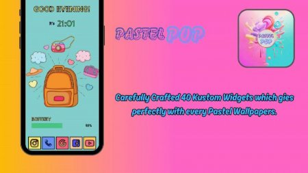 Pastel POP KWGT v 1.0.0 Мод (полная версия)
