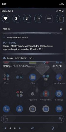 Aurora - Substratum Theme v 13.014 Мод (полная версия)