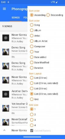 Phonograph Plus Music Player v 1.6.3 Мод (полная версия)