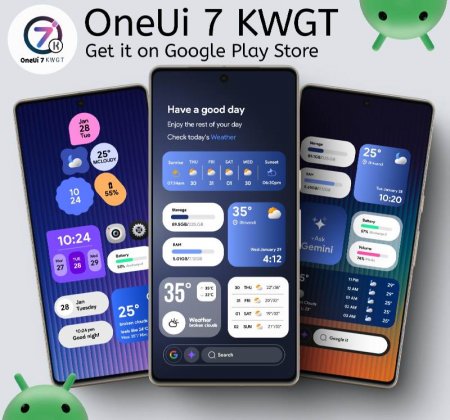 OneUi 7 KWGT v 1.1.0 Мод (полная версия)