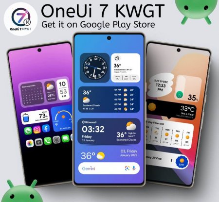 OneUi 7 KWGT v 1.1.0 Мод (полная версия)