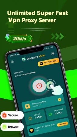 Gamers VPN: Low Ping Gaming v 1.27 Mod (Premium)
